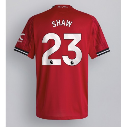 Stroje piłkarskie Manchester United Luke Shaw #23 Koszulka Podstawowej 2025-26 Krótki Rękaw